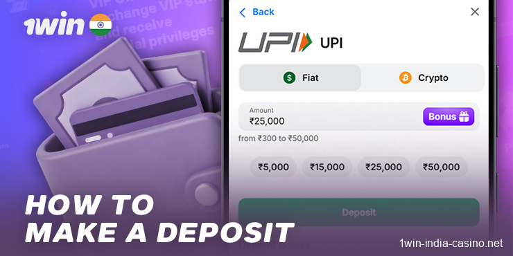 How to deposit funds in the 1win mobile app