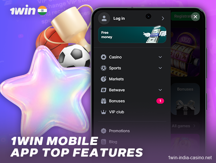 Features of the 1win mobile app