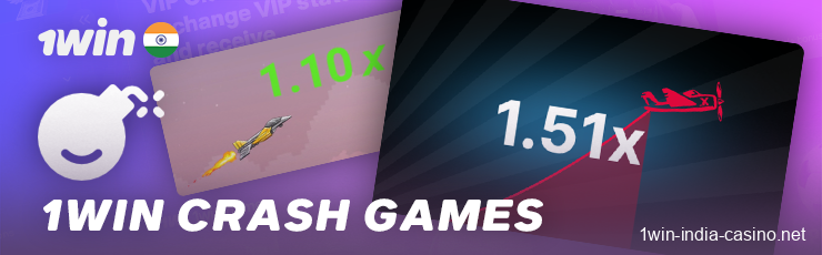 Crash games at 1win India – Aviator, Lucky Jet, and others