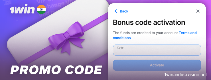 Use the promo code to get 1Win bonuses