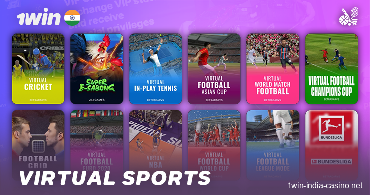 Place bets on virtual sports at 1Win India