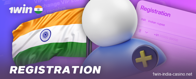 Signing up at 1win Online Casino for residents of India