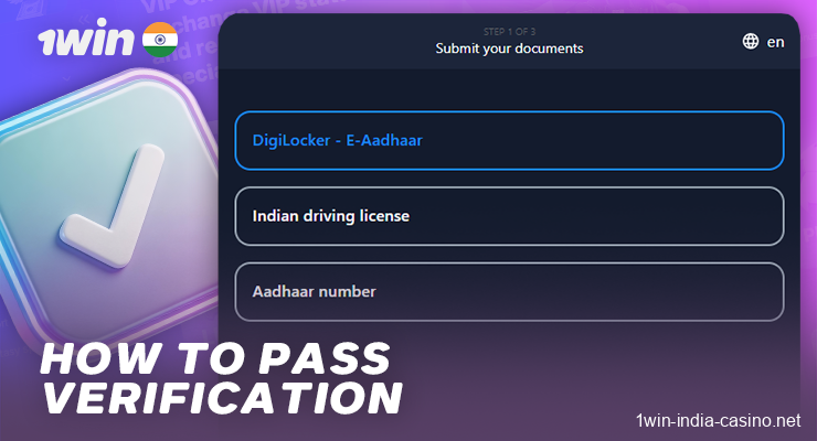 1win India Identity Verification Process