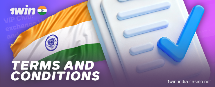 Review 1win's Terms and Conditions in India